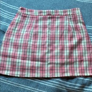 Shein plaid skirt